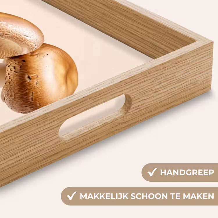 Dienblad - Champignons - Zacht - Beige — 5