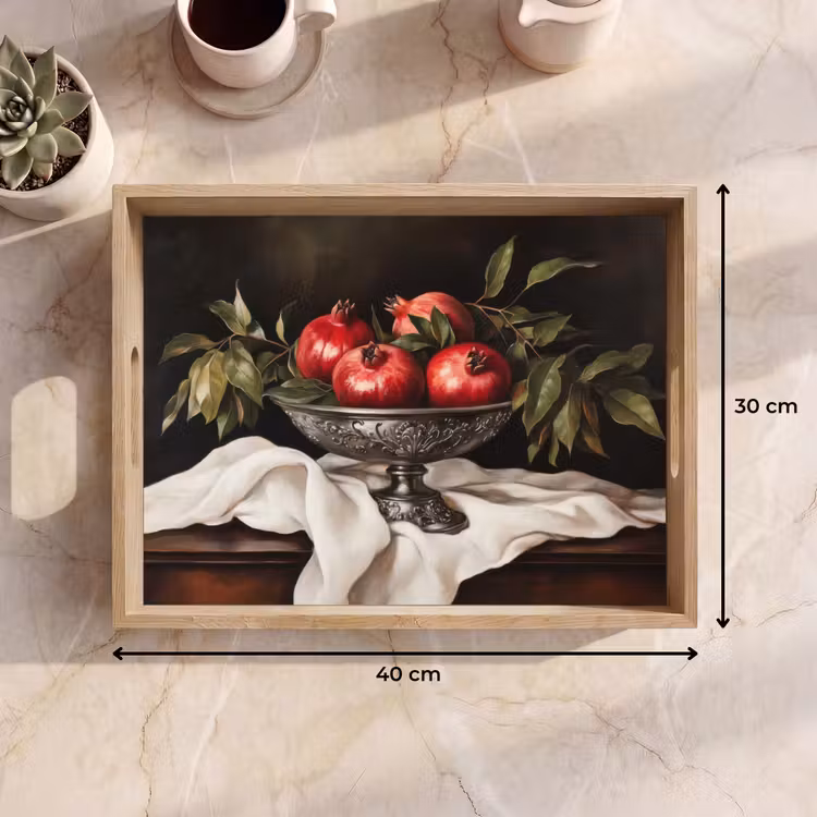 Dienblad - Granaatappels - Klassiek - Vintage — 9