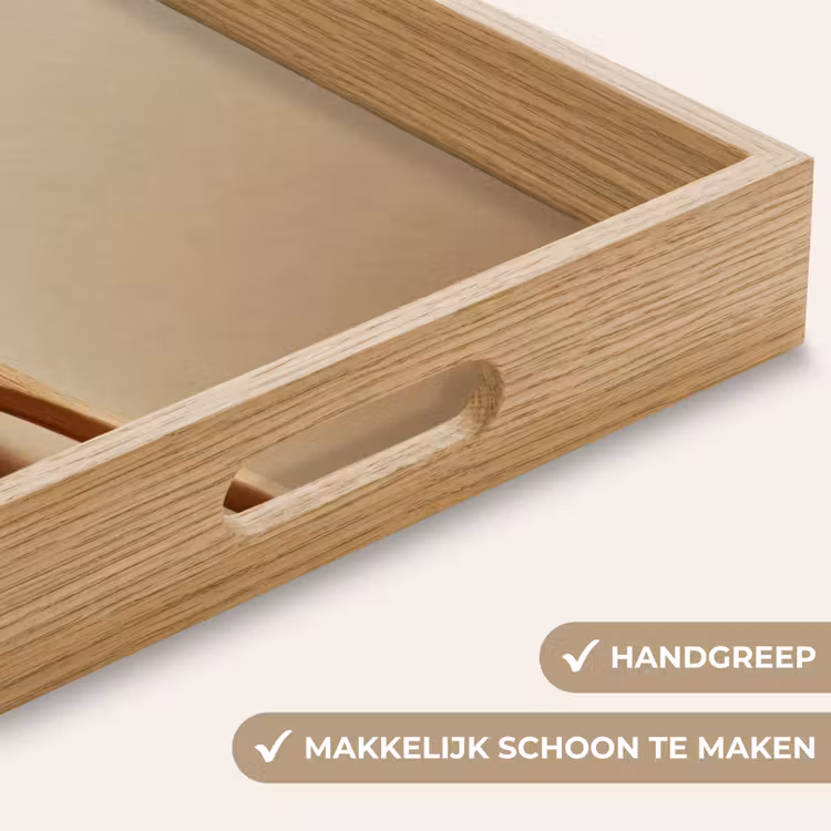 Dienblad - Lepel - Rijst - Hout - Beige — 5