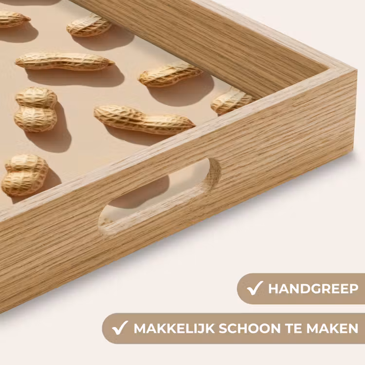 Dienblad - Pinda's - Patroon - Beige — 5