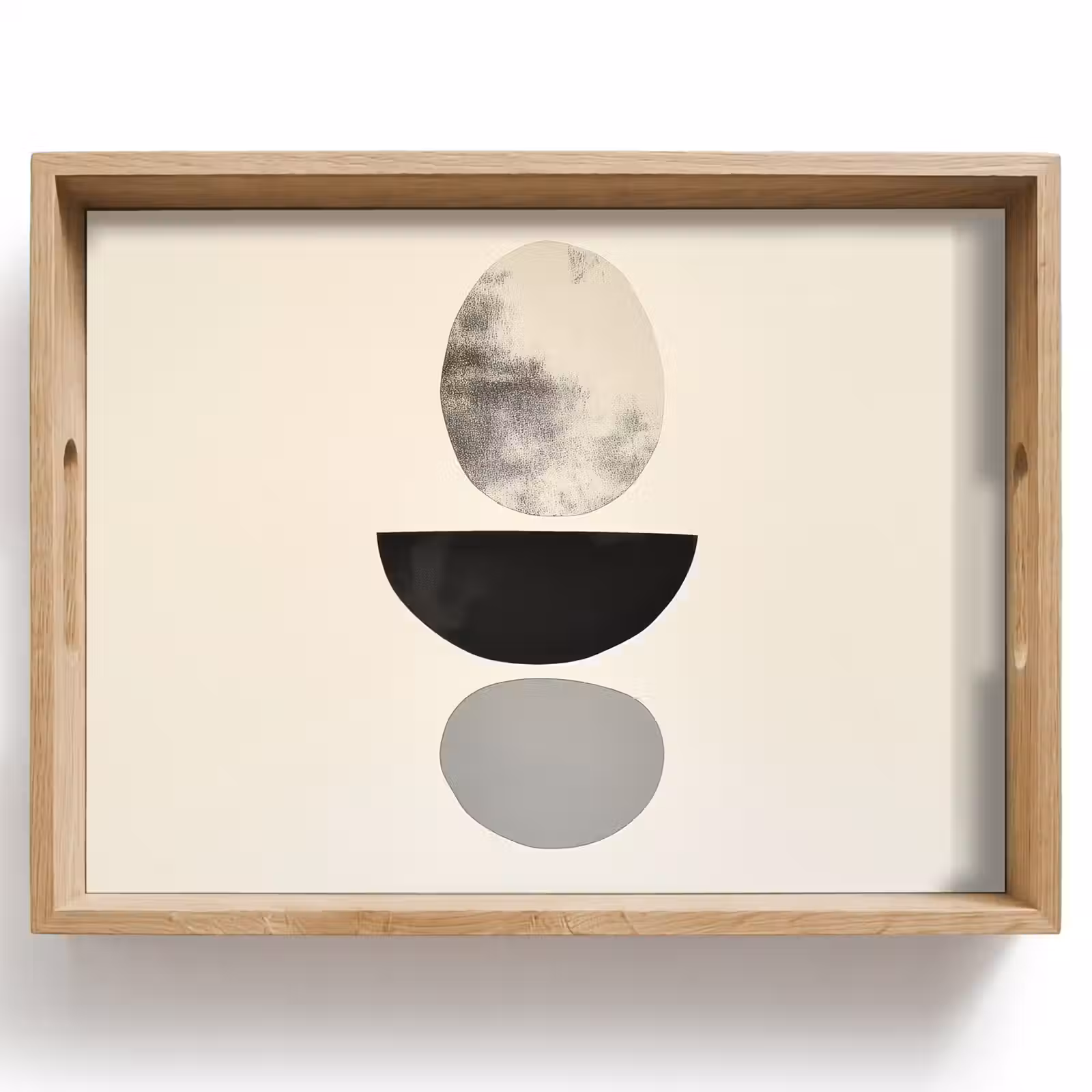 Dienblad - Beige - Japandi - Wabi sabi — 1