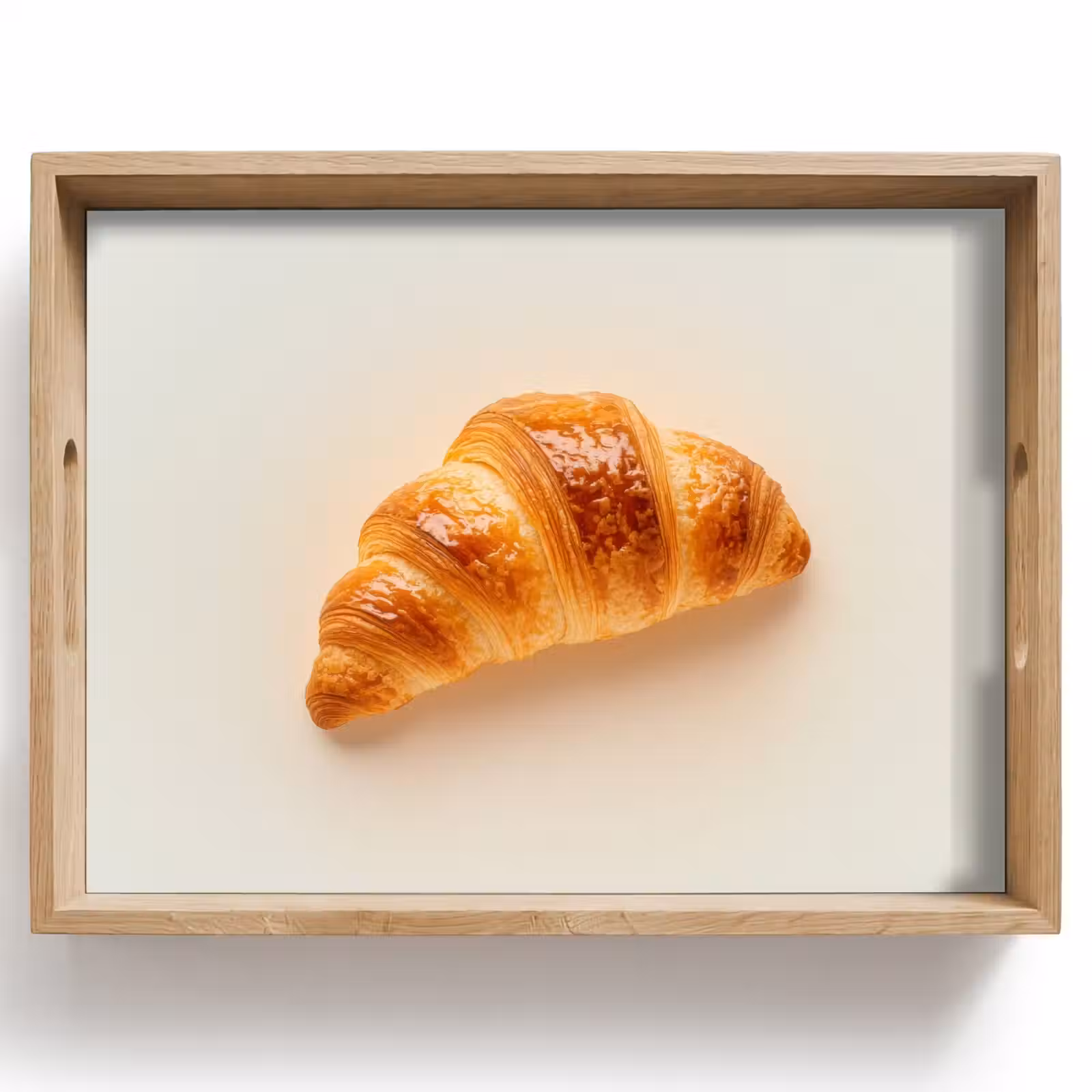 Dienblad - Croissant - Brood - Beige — 1