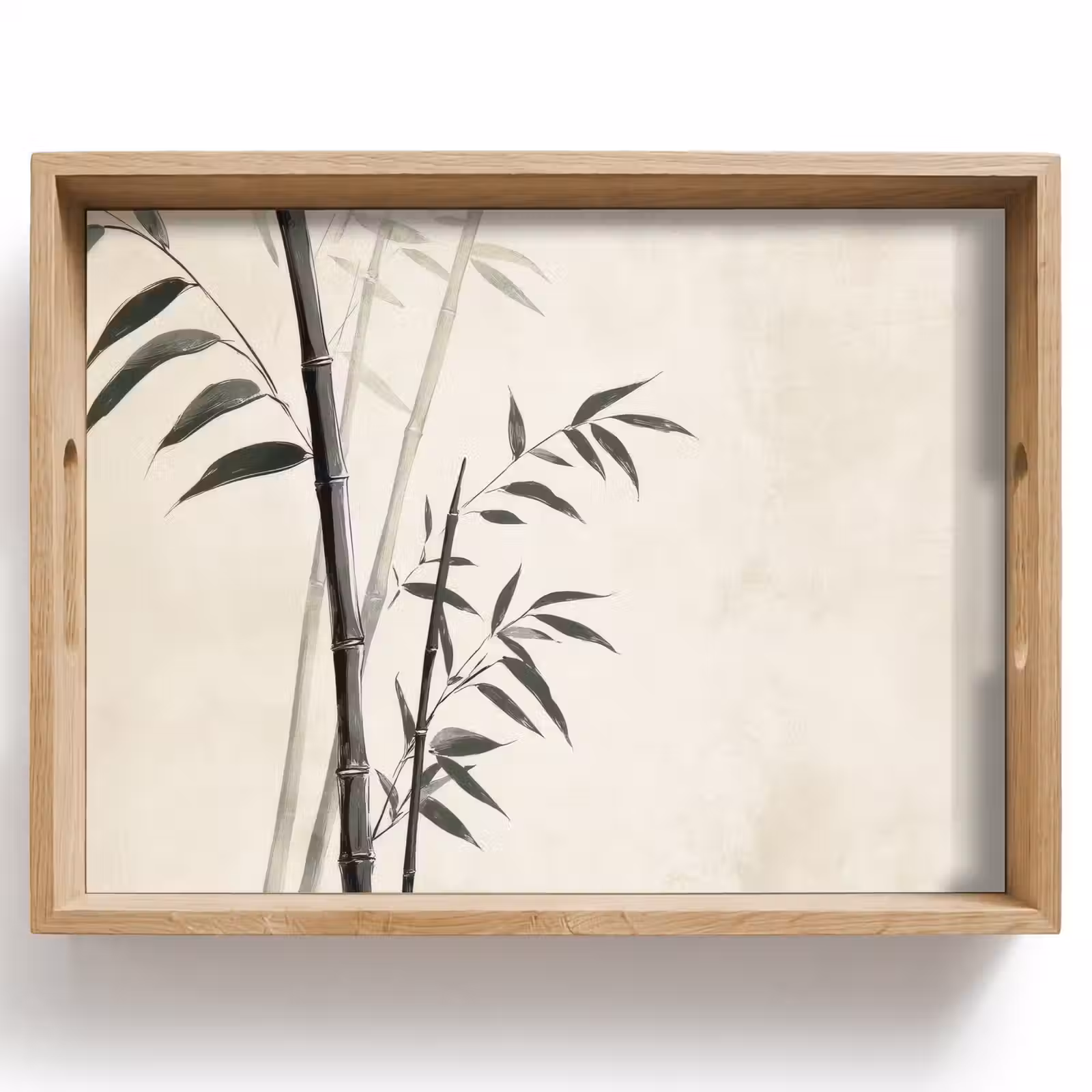 Dienblad - Japandi - Bamboe - Beige — 1