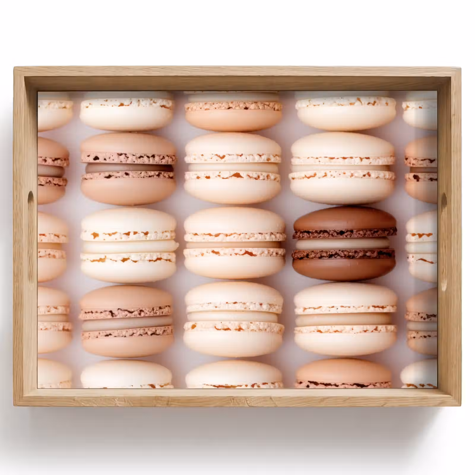 Dienblad - Macarons - Beige - Bruin — 1