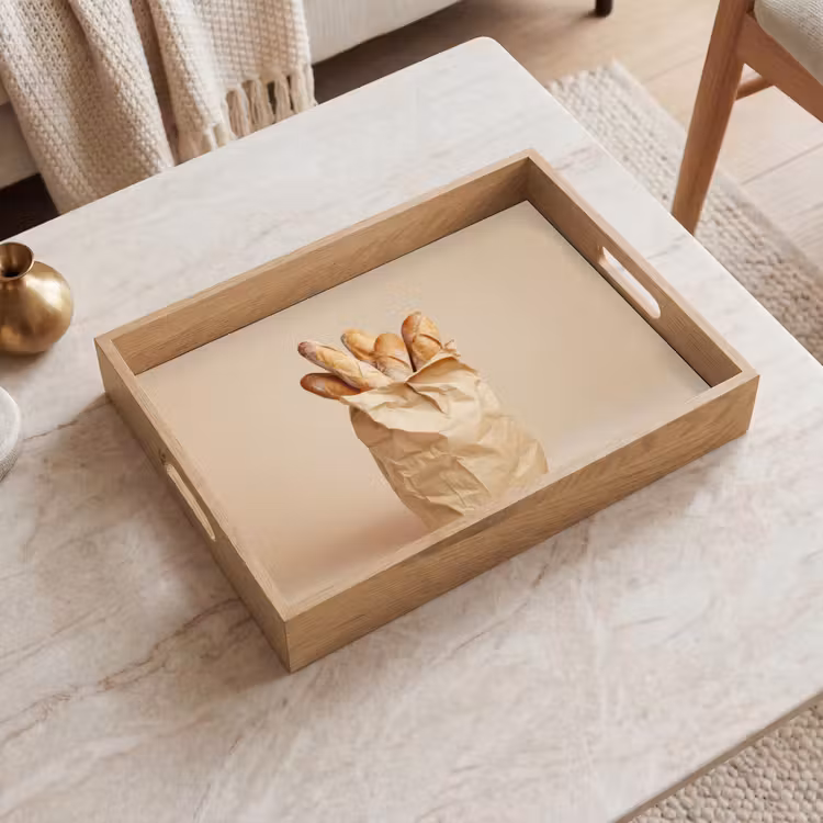 Dienblad - Baguette - Brood - Stokbrood - Beige — 2