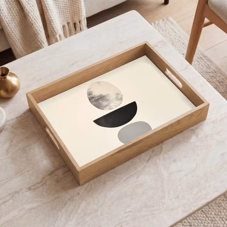 Dienblad - Beige - Japandi - Wabi sabi — 2