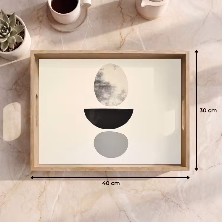 Dienblad - Beige - Japandi - Wabi sabi — 9