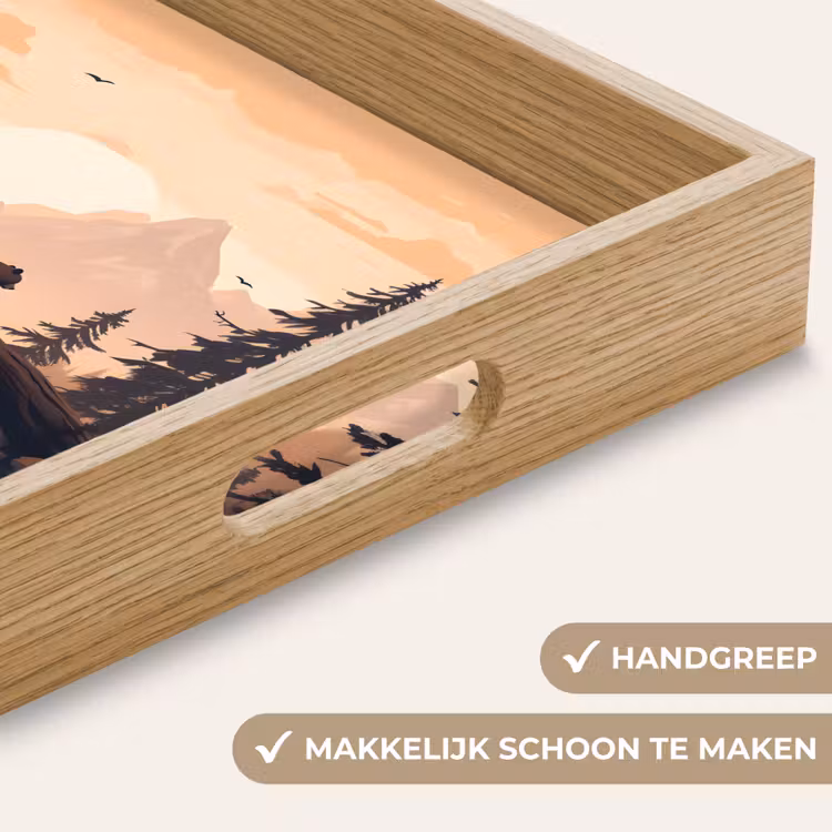 Dienblad - Beren - Bomen - Landschap - Zonsondergang — 5