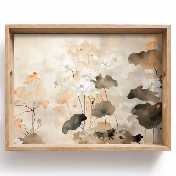 Dienblad - Bloemen - Japandi - Wabi sabi — 1