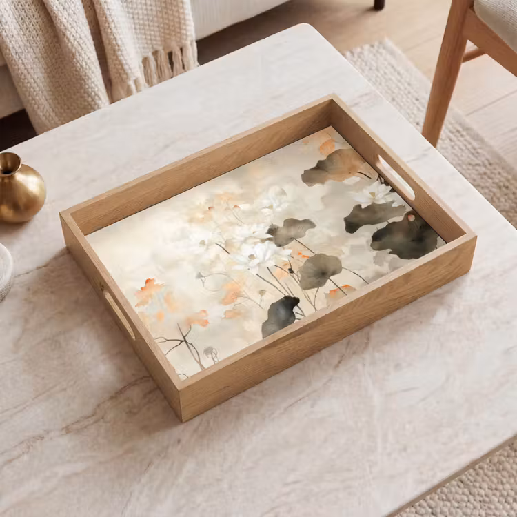 Dienblad - Bloemen - Japandi - Wabi sabi — 2