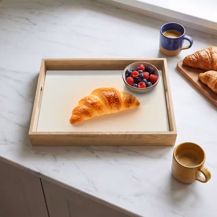 Dienblad - Croissant - Brood - Beige — 4