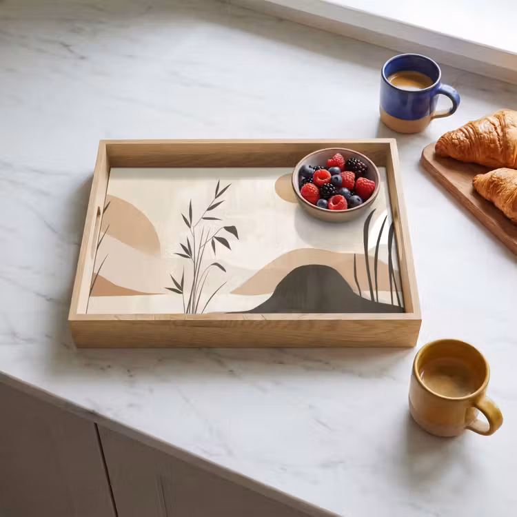 Dienblad - Japandi - Landschap - Beige — 4