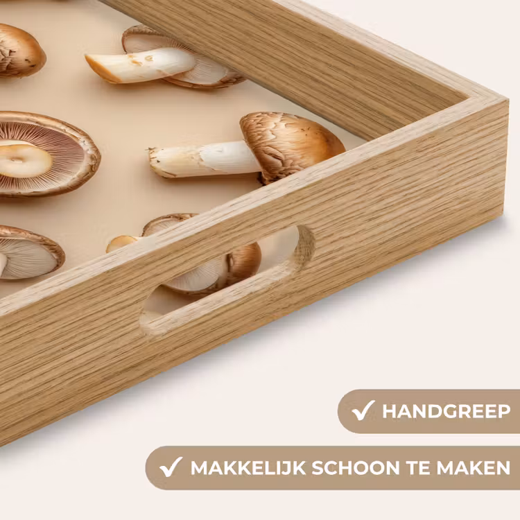 Dienblad - Kastanje Champignons - Beige — 5