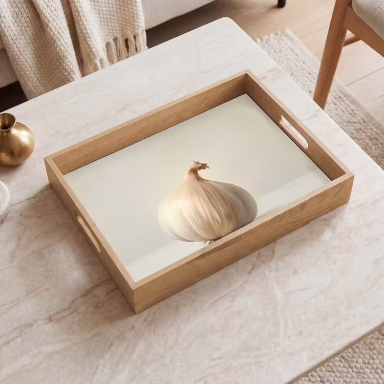 Dienblad - Knoflook - Natuurlijk - Beige — 2
