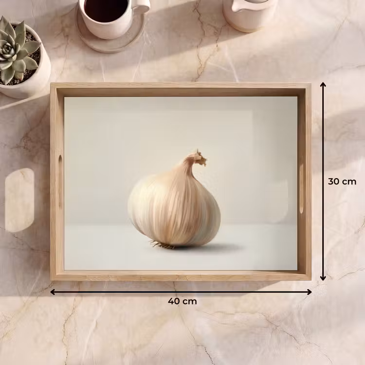 Dienblad - Knoflook - Natuurlijk - Beige — 9