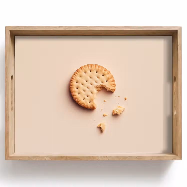Dienblad - Koekje - Kruimels - beige — 1