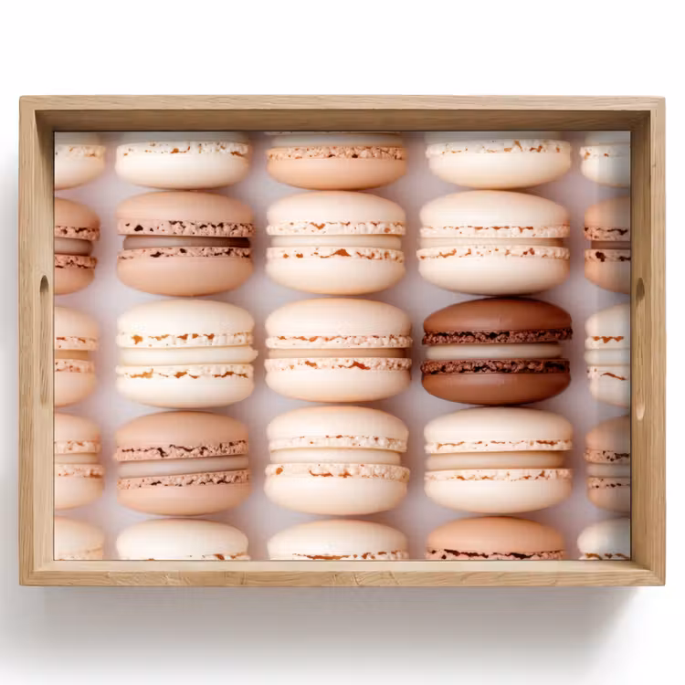 Dienblad - Macarons - Beige - Bruin — 1
