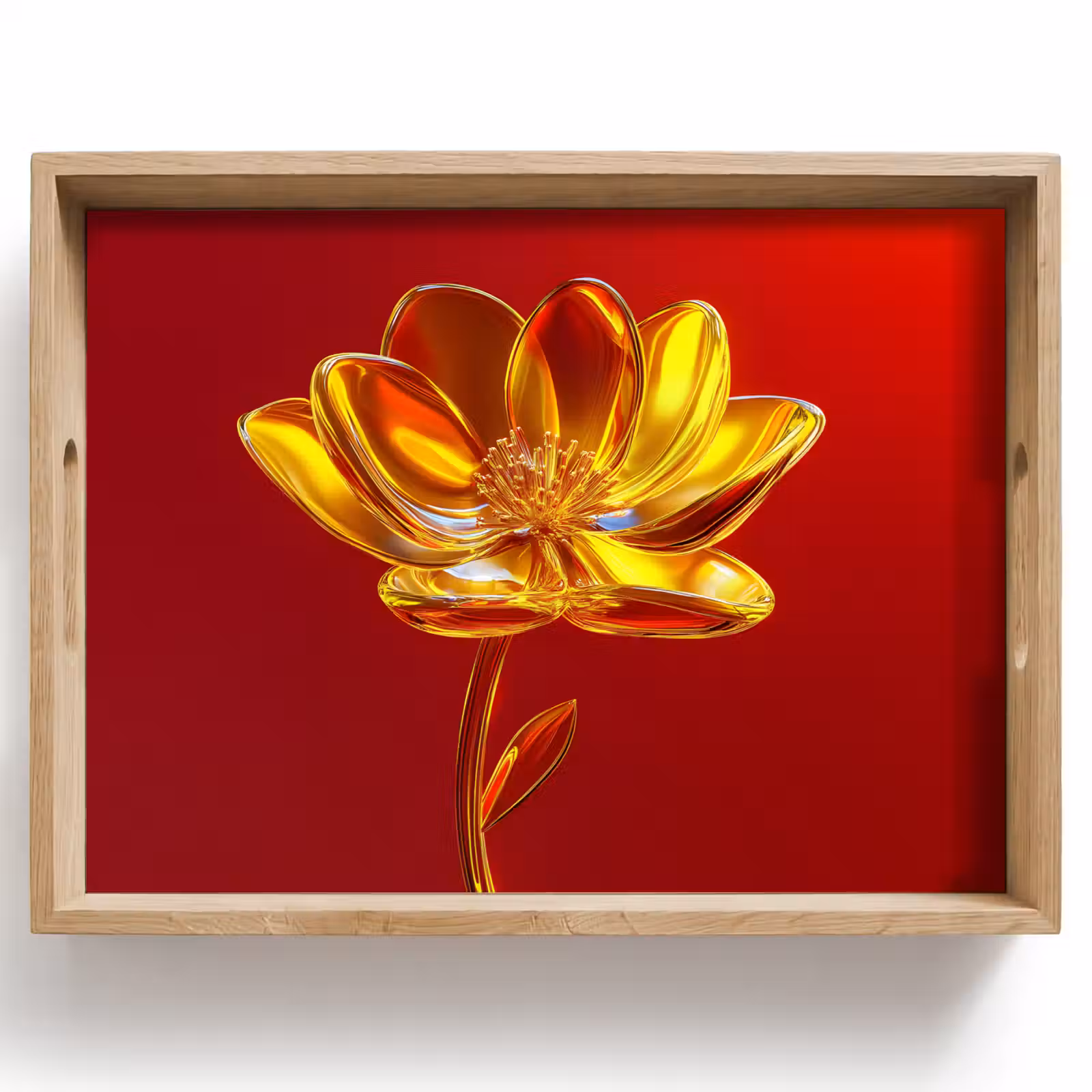 Dienblad - Bloem - Goud - Glazen — 1