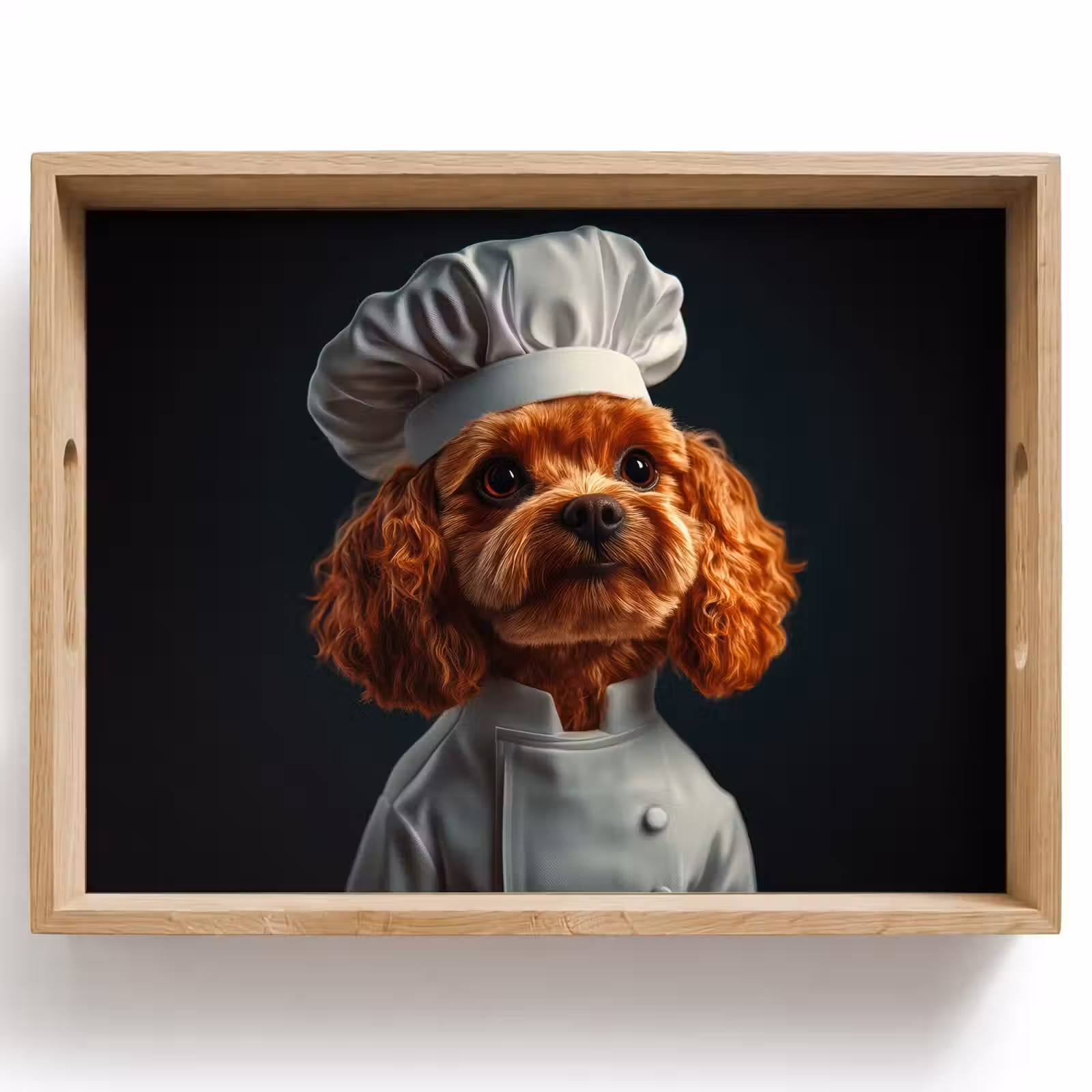 Dienblad - Bruin - Kok - Hondje — 1