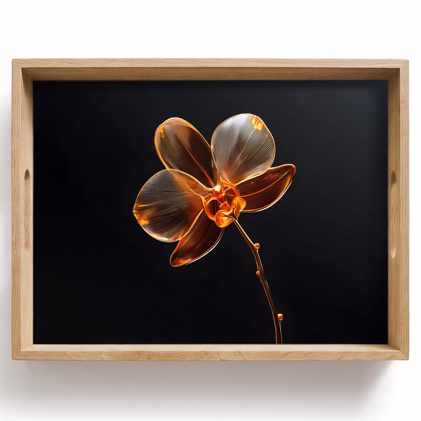 Dienblad - Orchidee - Doorzichtig - Bloem — 1