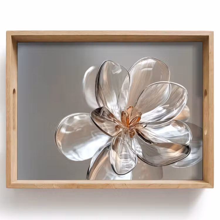 Dienblad - Bloem - Glazen - Doorzichtig — 1
