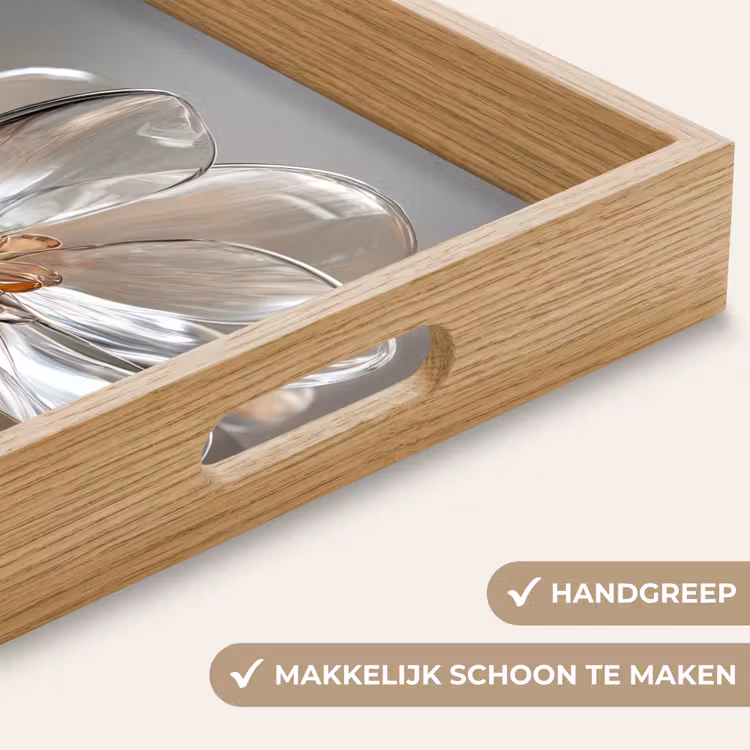 Dienblad - Bloem - Glazen - Doorzichtig — 5