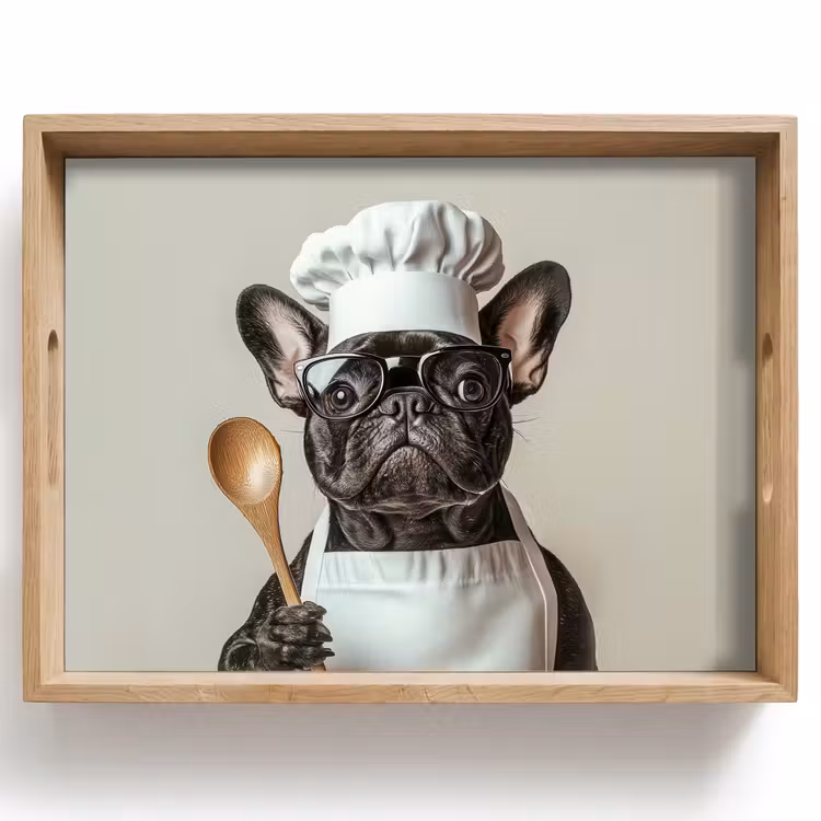 Dienblad - Bril - Hond - Kok — 1