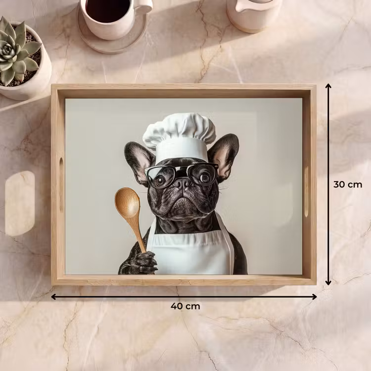 Dienblad - Bril - Hond - Kok — 9
