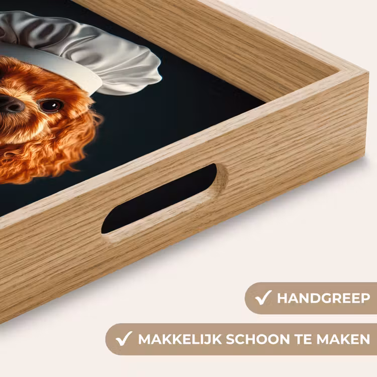 Dienblad - Bruin - Kok - Hondje — 5