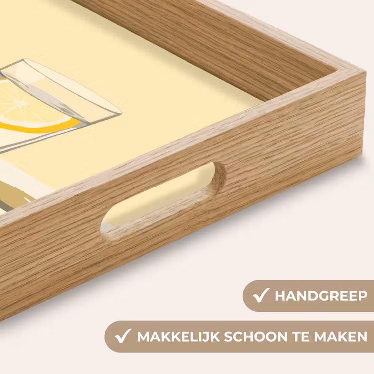 Dienblad - Glas - Citroenschijfjes - Geel — 5
