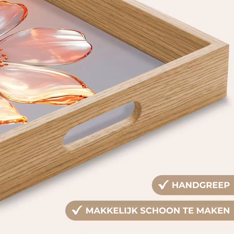 Dienblad - Glazen - Bloem - Roze — 5