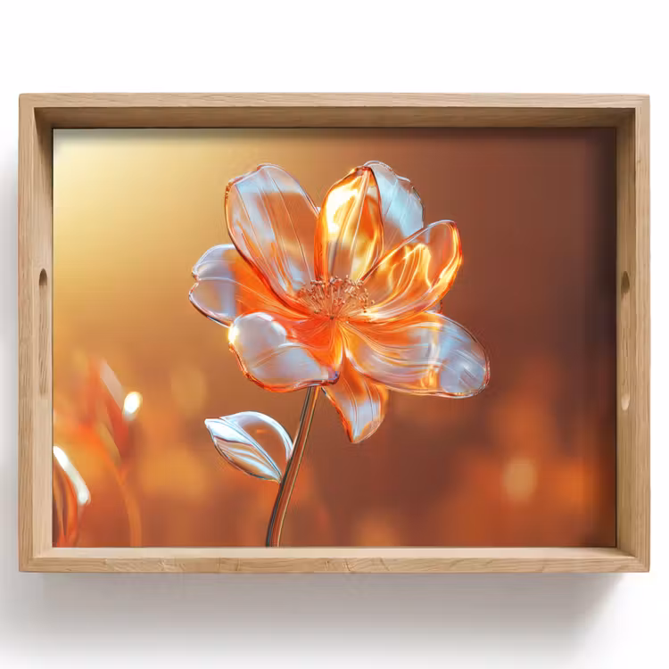 Dienblad - Glazen - Bloem - Zonlicht — 1