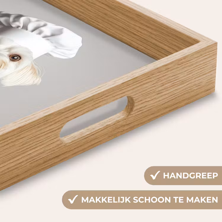 Dienblad - Hond - Wit - Kok — 5