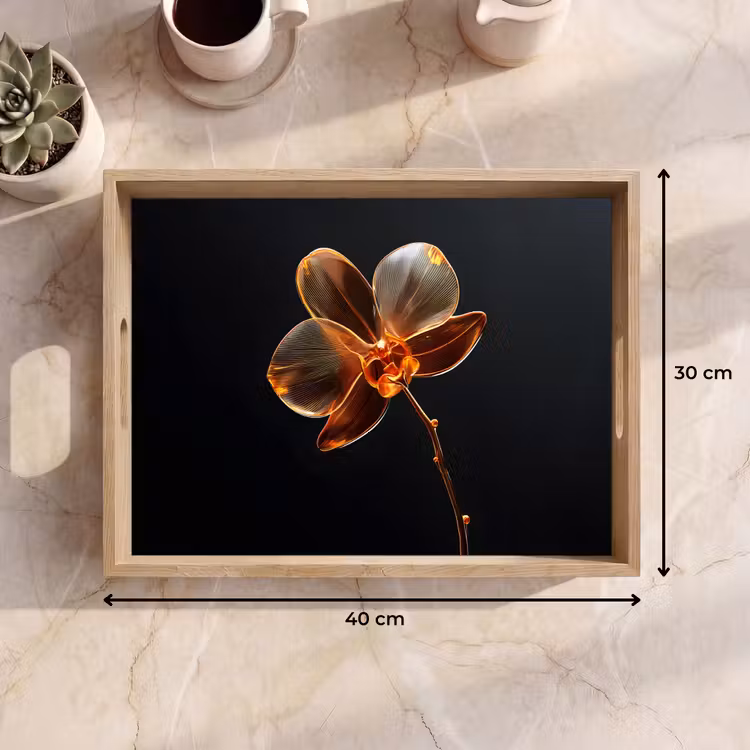 Dienblad - Orchidee - Doorzichtig - Bloem — 9