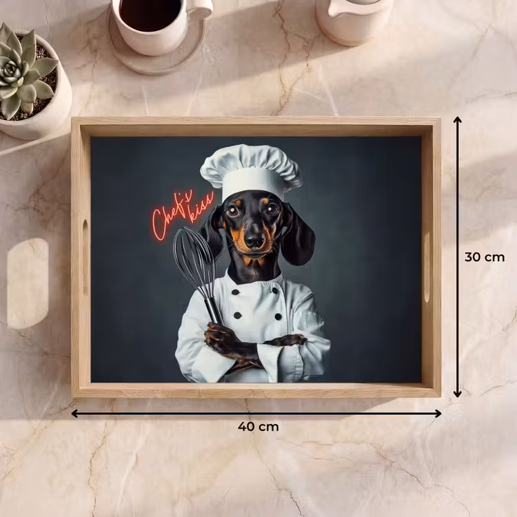 Dienblad - Quote - Neon - Hond - Kokskleding — 9