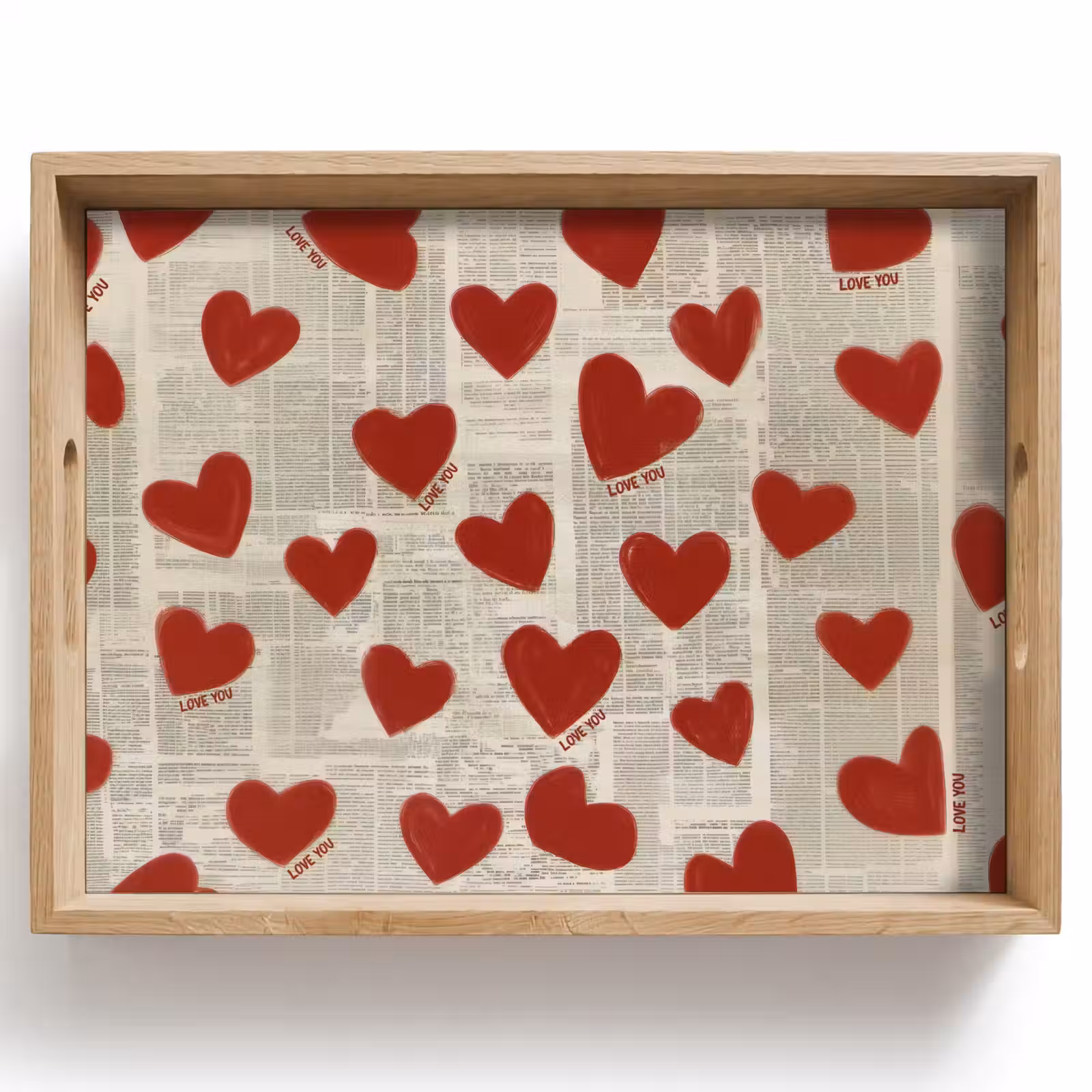 Dienblad - Hartjes - Krant - Loveyou — 1
