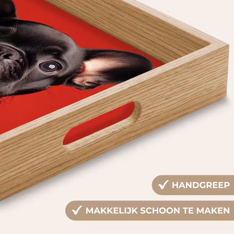 Dienblad - Amor - Hond - Hartje - Rood — 5