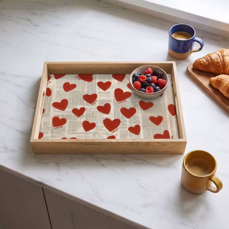 Dienblad - Hartjes - Krant - Loveyou — 4