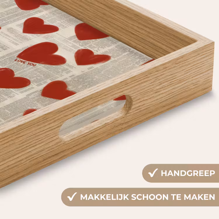 Dienblad - Hartjes - Krant - Loveyou — 5
