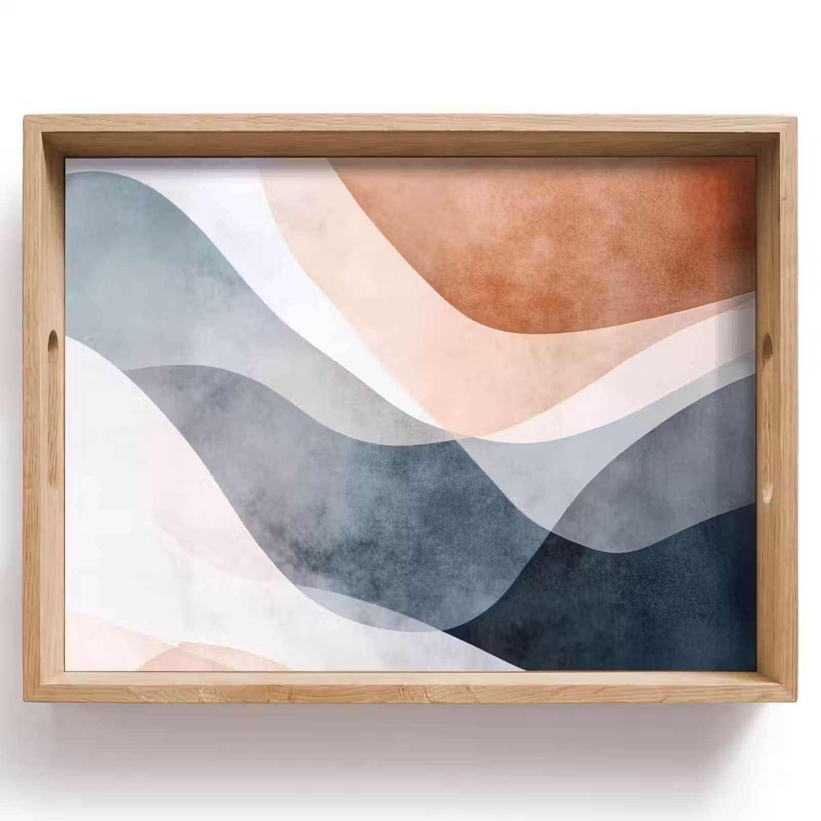Dienblad - Abstract - Golven - Blauw — 1