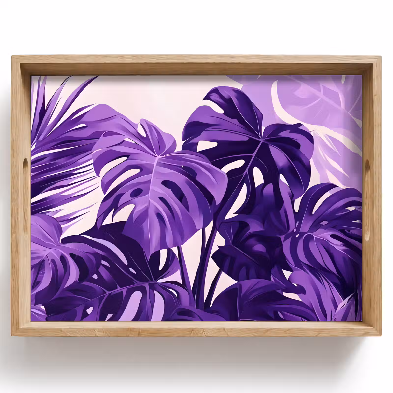 Dienblad - Bladeren - Paars - Tropisch - Abstract — 1