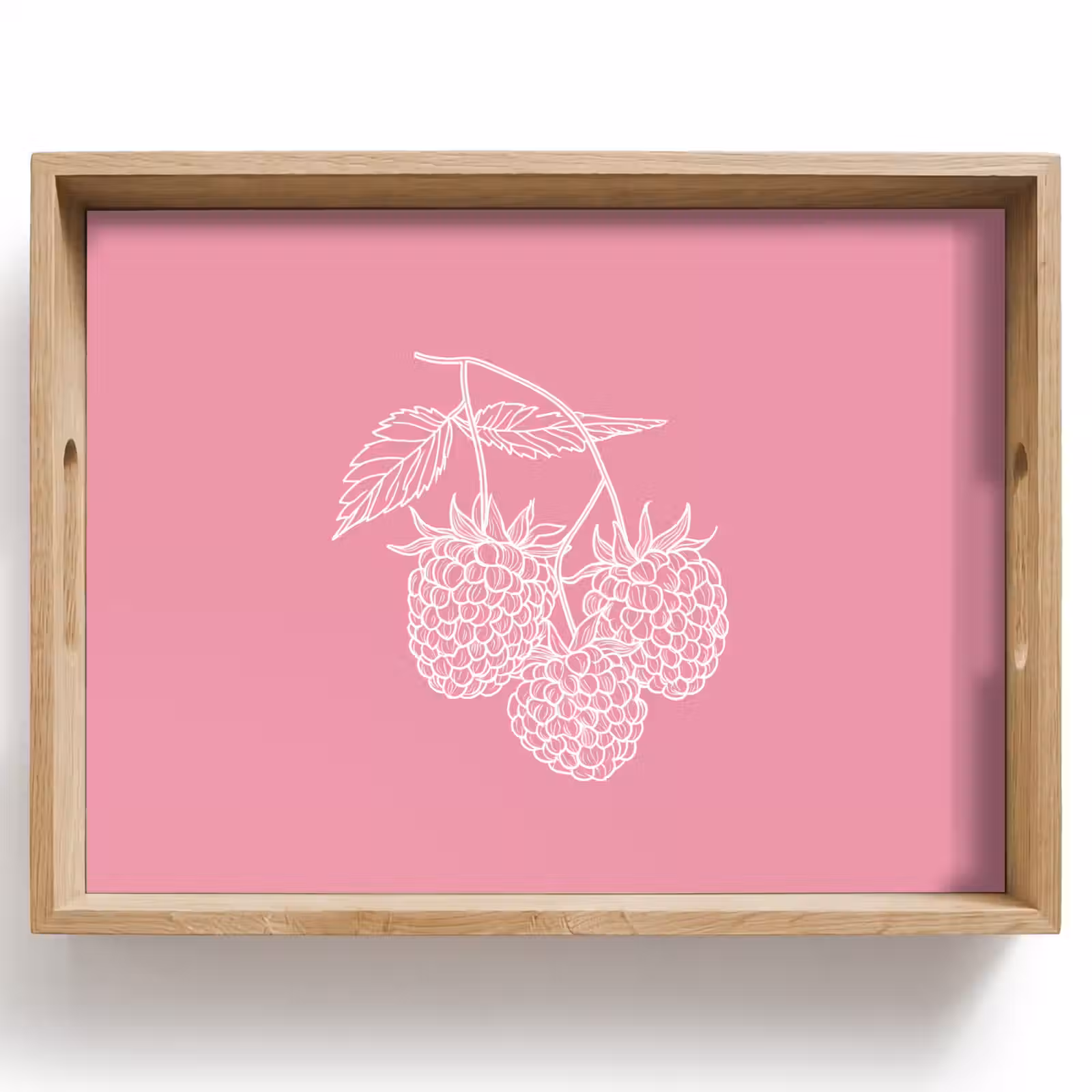 Dienblad - Frambozen - Steel - Getekend - Roze — 1