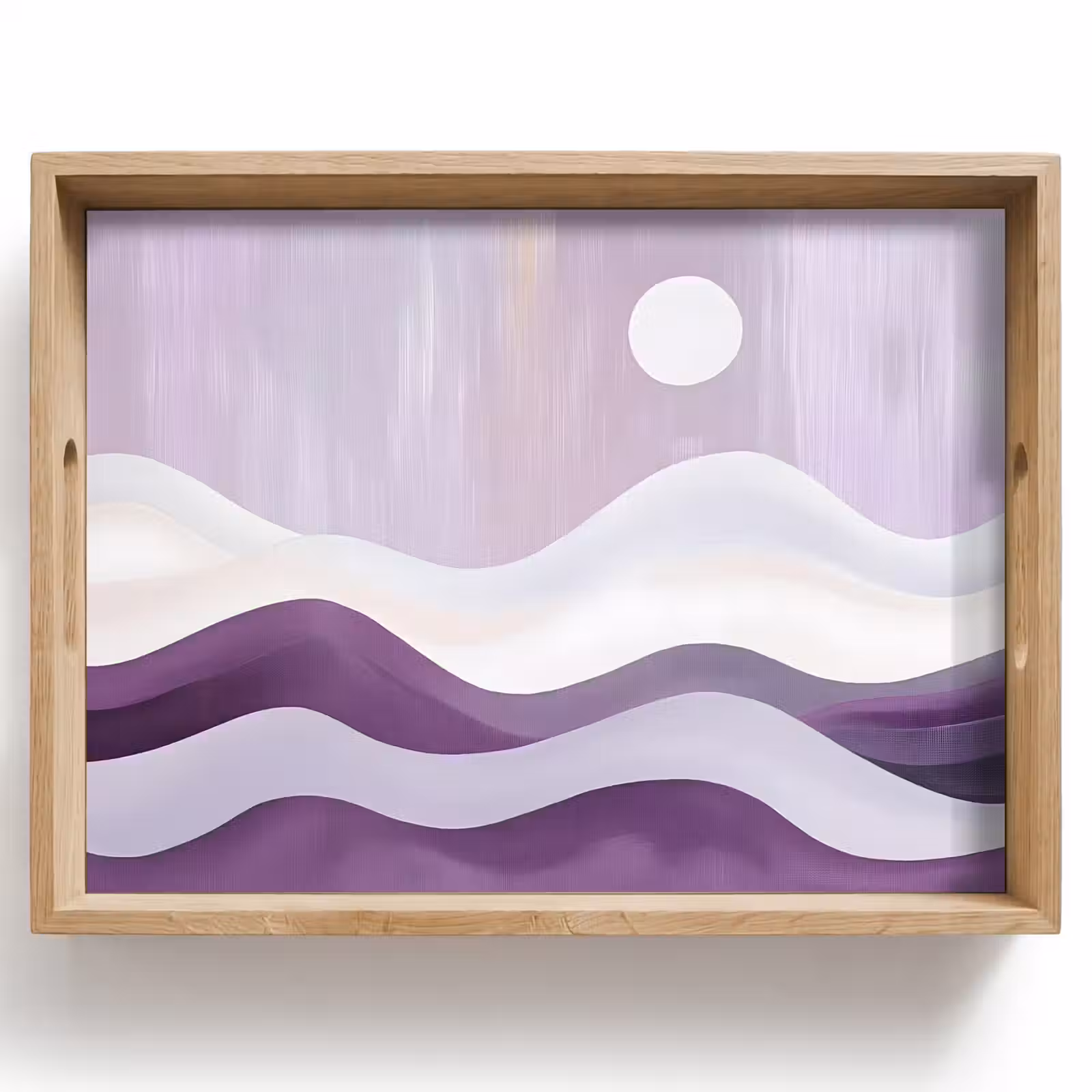 Dienblad - Golven - Heuvels - Abstract - Paars — 1