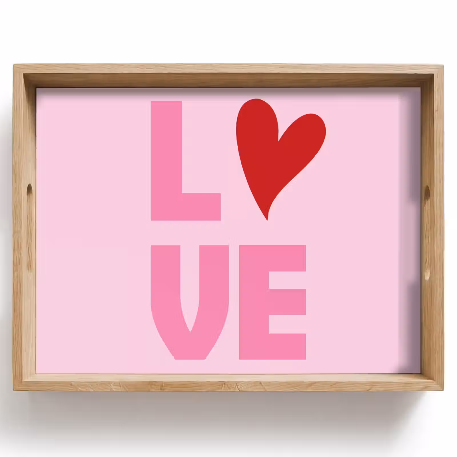 Dienblad - Love - Roze - Hart - Valentijn — 1