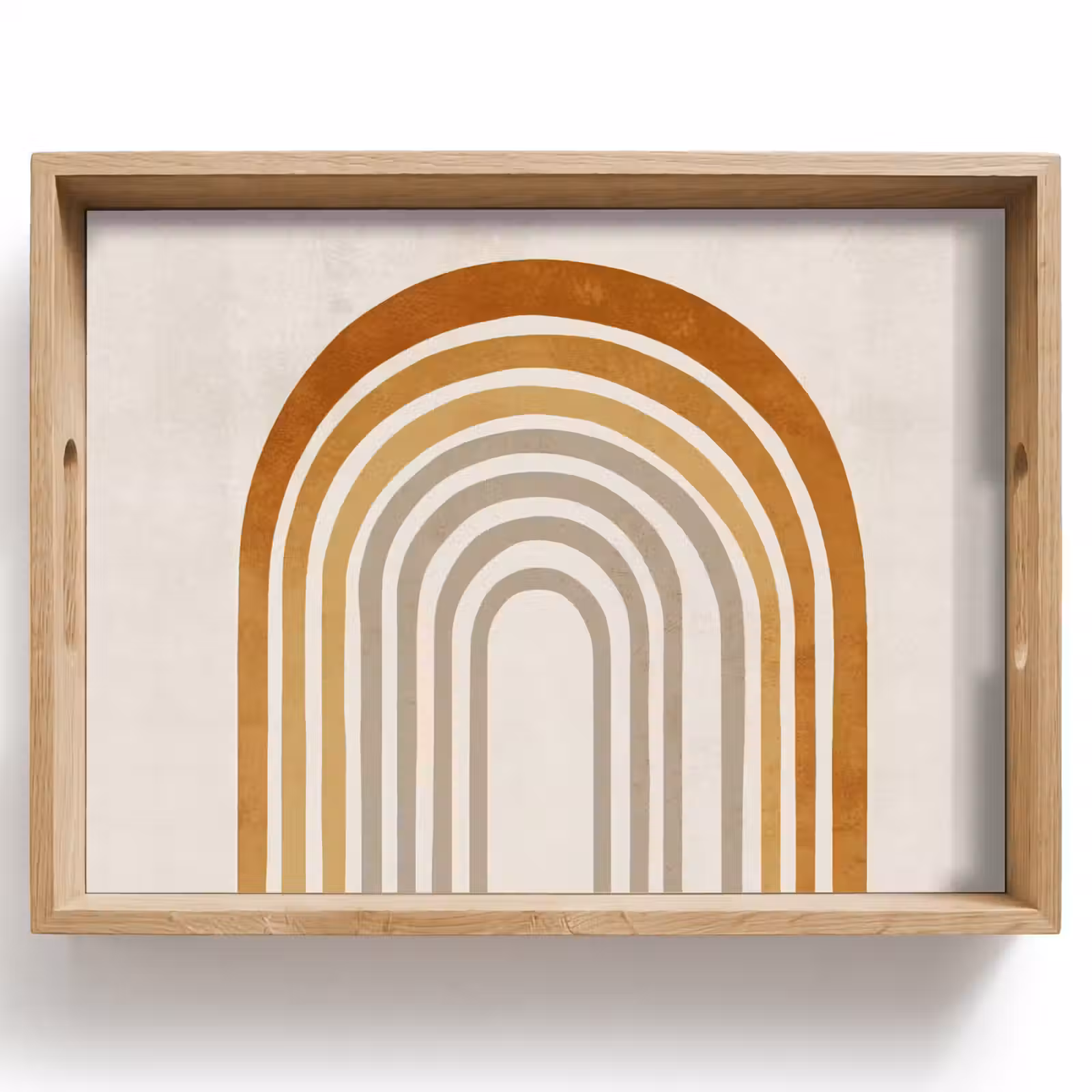 Dienblad - Minimalistisch - Boog - Lijnen - Beige — 1