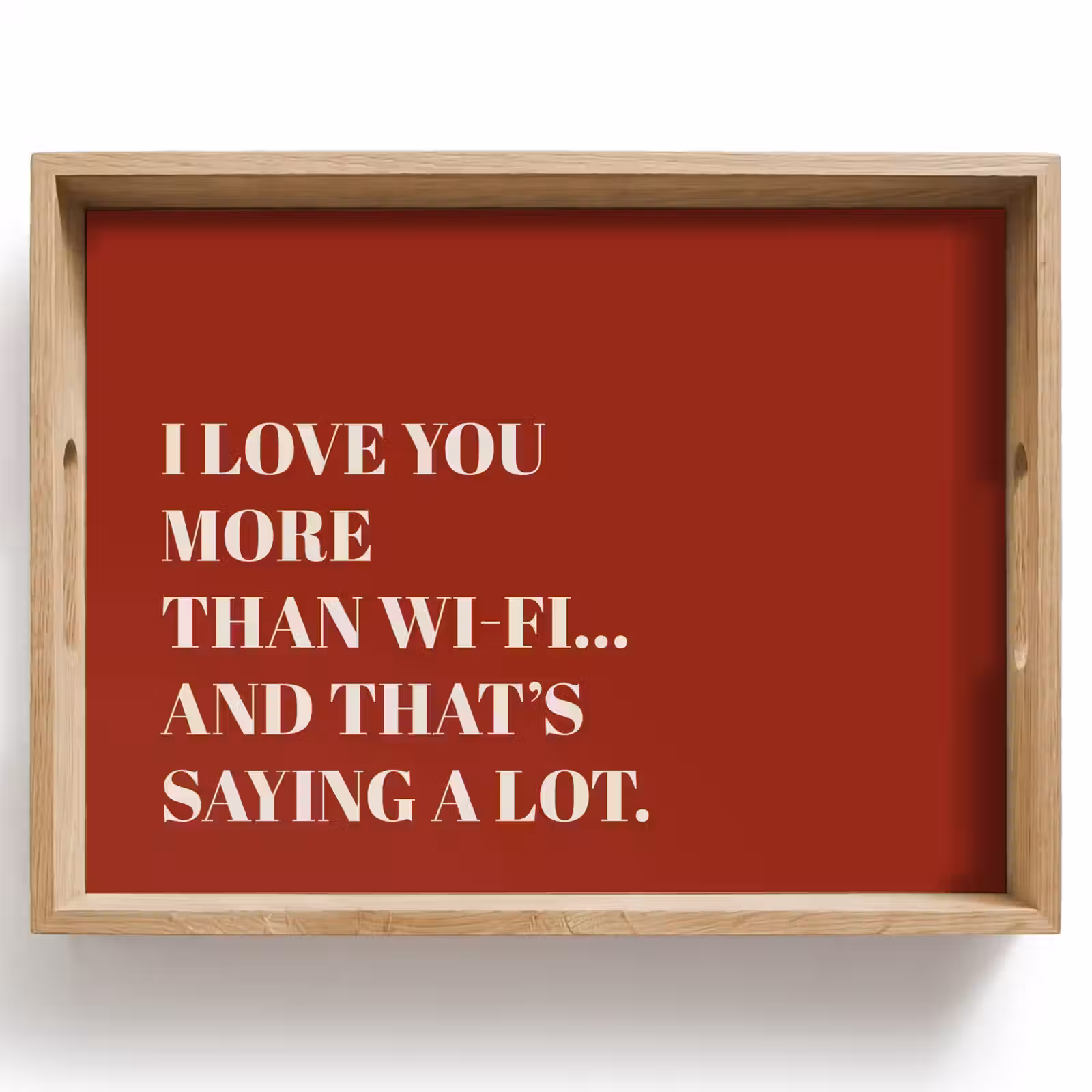 Dienblad - Rood - Quote - Liefde — 1