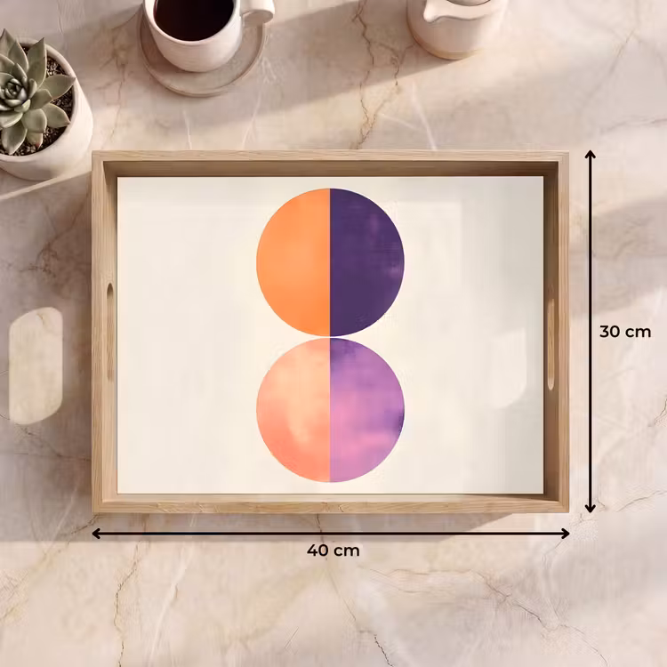 Dienblad - Abstract - Cirkels - Paars — 9
