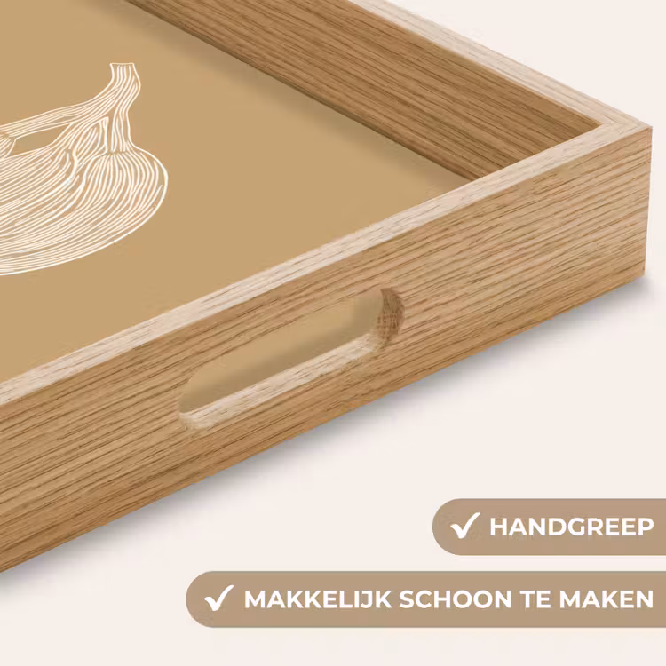 Dienblad - Bananen - Beige - Lijntekening - Minimalistisch — 5