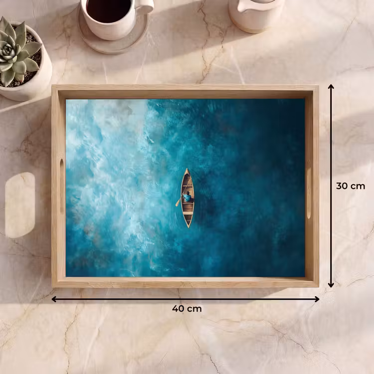Dienblad - Bootje - Water - Blauw — 9