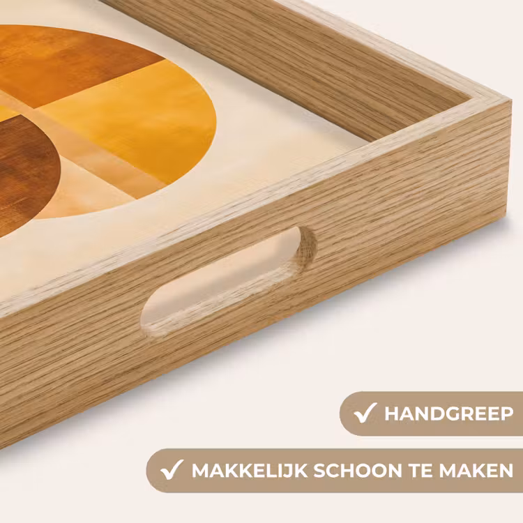 Dienblad - Cirkels - Geel - Minimalistisch — 5